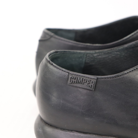 Camper Leather Slip On Loafers Shoes Black Women 8 - Picture 5 of 8